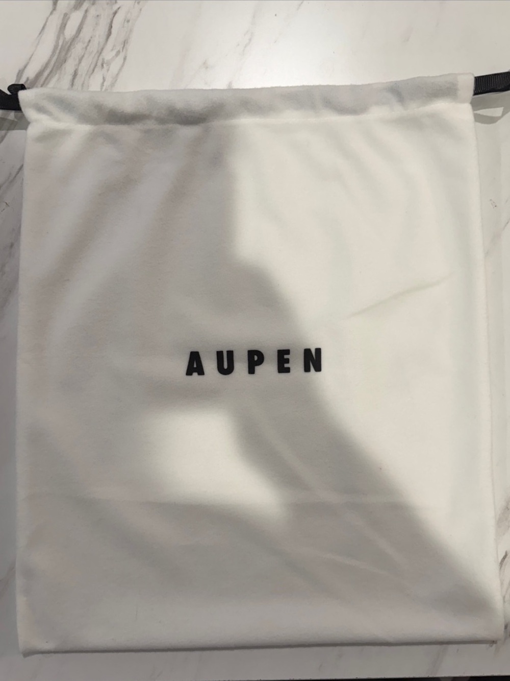 AUPEN White Mini Bag Dust Cover — Protective Drawstring Pouch